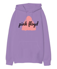 Pink floyd lila hoodie Oversize Unisex Kapüşonlu Sweatshirt