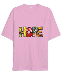 Pink Hope Pembe Oversize Unisex Tişört