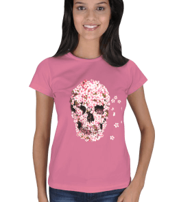 Pink Skull Kadın Tişört