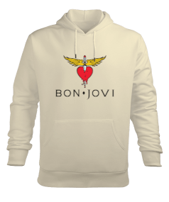 Pintaco Bon Jovi Erkek Hoodie Erkek Kapüşonlu Hoodie Sweatshirt