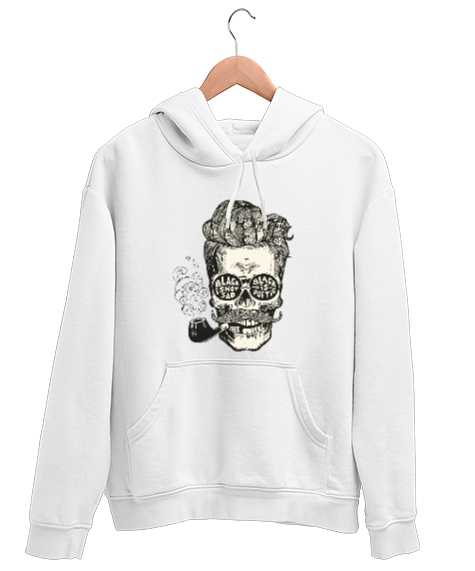 Tisho - Pipo izmir metal kitlesi Beyaz Unisex Kapşonlu Sweatshirt