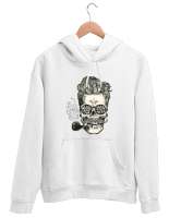 Pipo izmir metal kitlesi Beyaz Unisex Kapşonlu Sweatshirt - Thumbnail