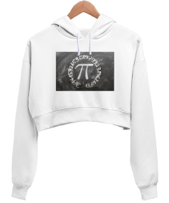 pişört Kadın Crop Hoodie Kapüşonlu Sweatshirt