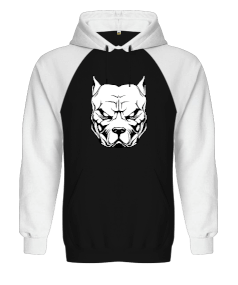 pitbull tasarımlı Orjinal Reglan Hoodie Unisex Sweatshirt