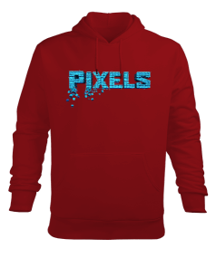 Pixels Erkek Kapüşonlu Hoodie Sweatshirt