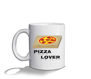Pizza Lover Beyaz Kupa Bardak