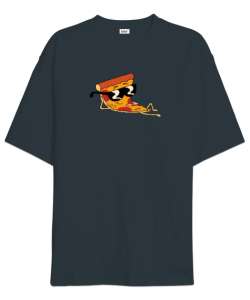 PIZZA STEVE Füme Oversize Unisex Tişört