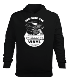 Plak Pikap Vinyl Erkek Kapüşonlu Hoodie Sweatshirt