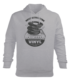 Plak Pikap Vinyl Erkek Kapüşonlu Hoodie Sweatshirt