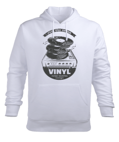 Plak Pikap Vinyl Erkek Kapüşonlu Hoodie Sweatshirt