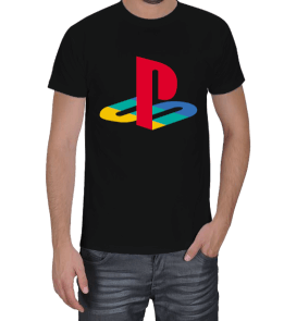 Playstation Logo Erkek Tişört Erkek Tişört