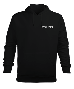 POLIZEI UNISEX Erkek Kapüşonlu Hoodie Sweatshirt