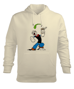 POPOEYE Erkek Kapüşonlu Hoodie Sweatshirt