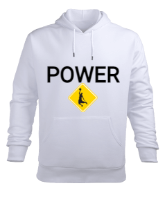 POWER Erkek Kapüşonlu Hoodie Sweatshirt