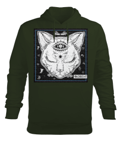 Prachodayat Cat Kedi Tasarım Baskılı Erkek Kapüşonlu Hoodie Sweatshirt