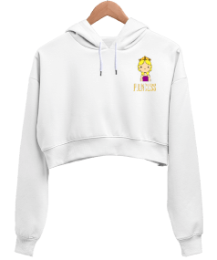 Princess Kadın Crop Hoodie Kapüşonlu Sweatshirt