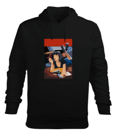 pulp fiction Erkek Kapüşonlu Hoodie Sweatshirt