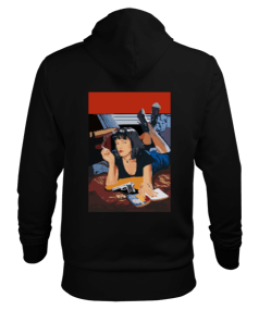 pulp fiction Erkek Kapüşonlu Hoodie Sweatshirt