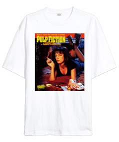 pulp fiction unisex oversize tshirt Oversize Unisex Tişört