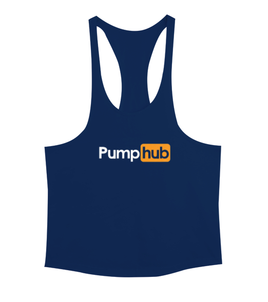 PumpHub Gym Workout Lacivert Erkek Tank Top Atlet