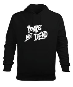 Punks Not Dead Erkek Kapüşonlu Hoodie Sweatshirt