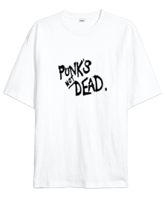 Punks Not Dead Oversize Unisex Tişört