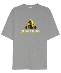 Quad Bike Gri Oversize Unisex Tişört