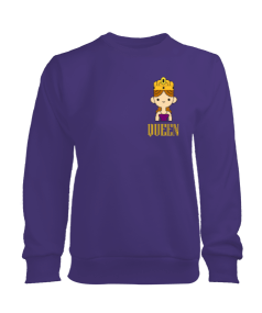 Queen baskılı kadın sweatshirt Kadın Sweatshirt