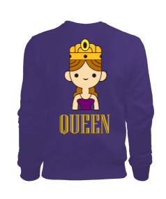 Queen baskılı kadın sweatshirt Kadın Sweatshirt