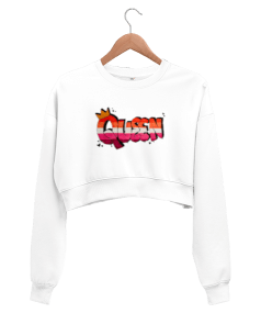 Queen Kadın Crop Sweatshirt