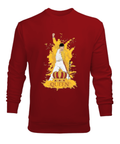 Queen Rock Tasarım Baskılı Erkek Sweatshirt