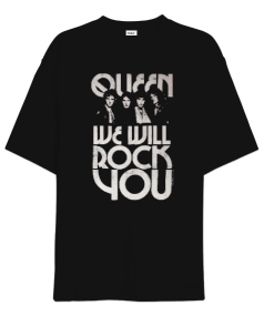 Queen We Will Rock You Oversize Unisex Tişört