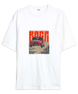 Race F1 S1E2 Beyaz Oversize Unisex Tişört