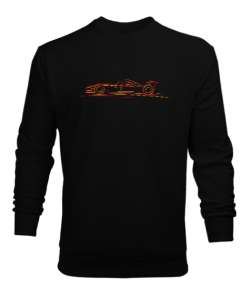 Racing Car - Yarış Arabası Siyah Erkek Sweatshirt