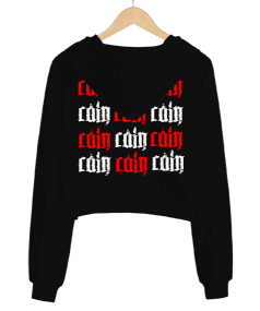 Rain Yazılı Kadın Crop Hoodie Sweatshirt Kadın Crop Hoodie Kapüşonlu Sweatshirt