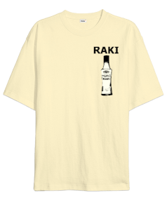 Rakı Modelli Oversize Unisex Tişört