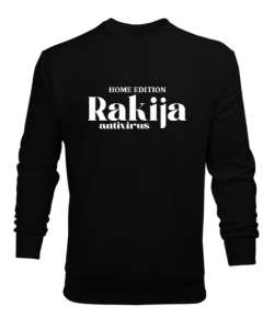 RAKİJA HOME EDİTİON Siyah Erkek Sweatshirt