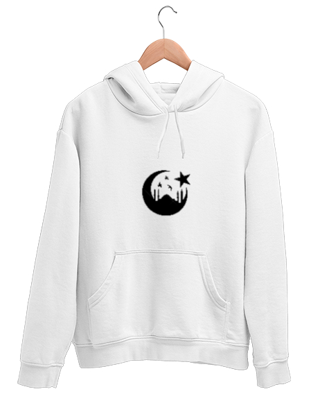 Tisho - Ramazan temalı Beyaz Unisex Kapşonlu Sweatshirt