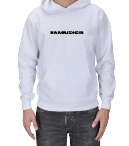 rammstein sweat Erkek Kapşonlu