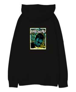 RAP - Travis Scott Sırt Baskılı V2 Siyah Oversize Unisex Kapüşonlu Sweatshirt