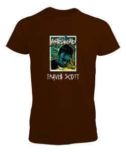 RAP - Travis Scott V2 Kahverengi Erkek Tişört