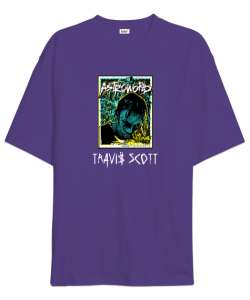 RAP - Travis Scott V2 Mor Oversize Unisex Tişört