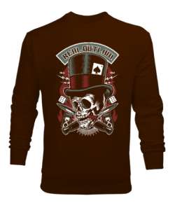 Real Outlaw Kahverengi Erkek Sweatshirt