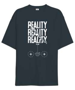 Reality club Füme Oversize Unisex Tişört