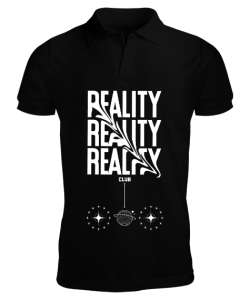 Reality club Siyah Erkek Kısa Kol Polo Yaka