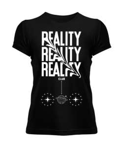 Reality club Siyah Kadın Tişört