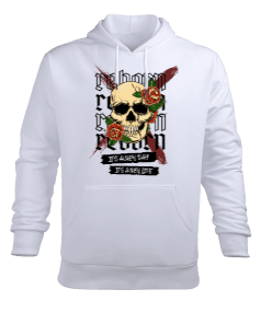 Reborn Its a New Day Its a New Life Erkek Kapüşonlu Hoodie Sweatshirt