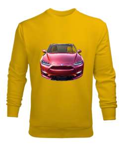 Red Car Sarı Erkek Sweatshirt