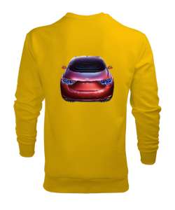 Red Car Sarı Erkek Sweatshirt