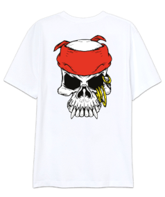 red skull Oversize Unisex Tişört